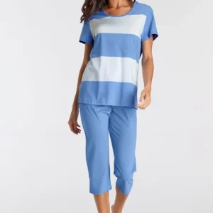 Piżama damska z spodniami capri Triumph Sets PK Capri X 01